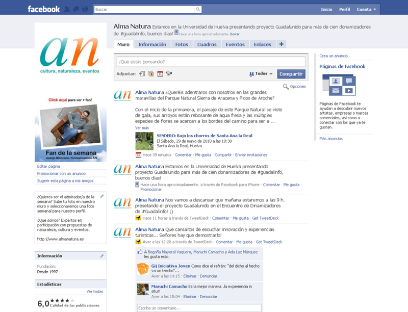 perfil facebook alma natura